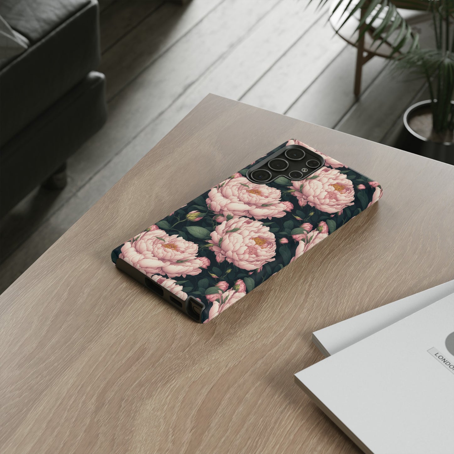 Pink Peony Phone Tough Case