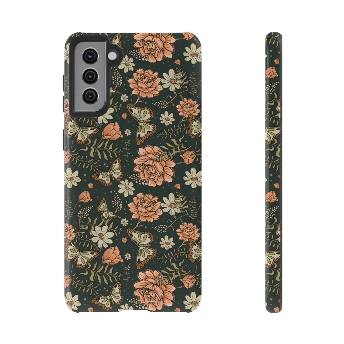 Vintage Rose hand crafted design for phone tough case