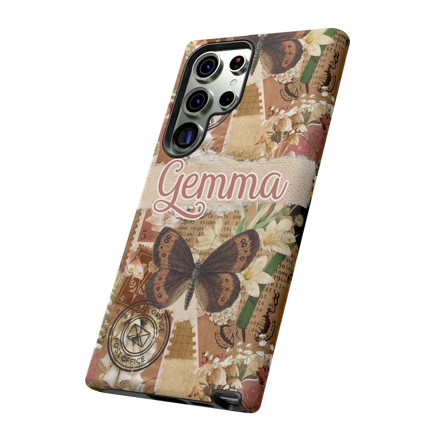 Phone tough case with personalised name or text