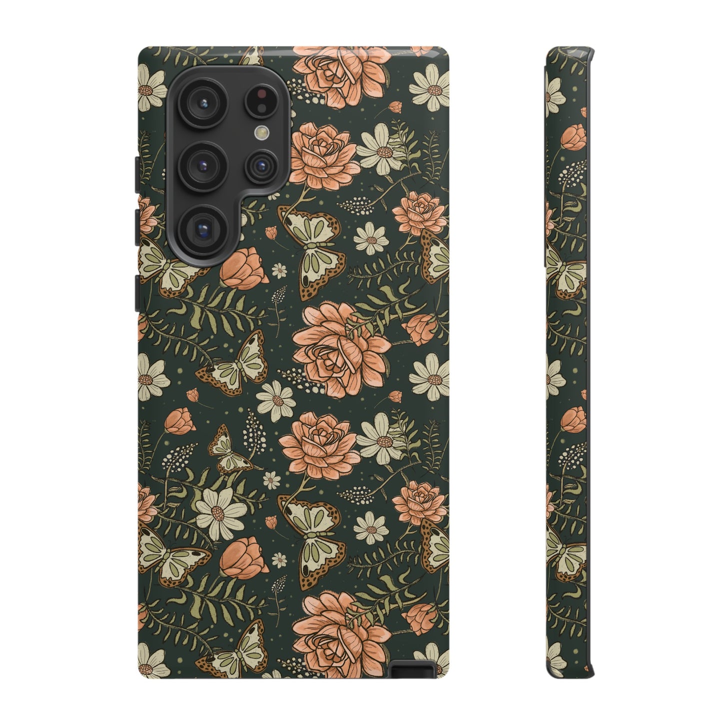 Vintage Rose hand crafted design for phone tough case