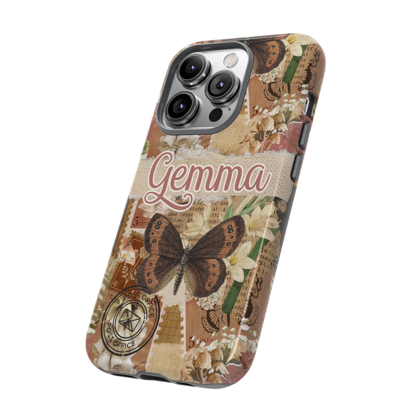 Phone tough case with personalised name or text