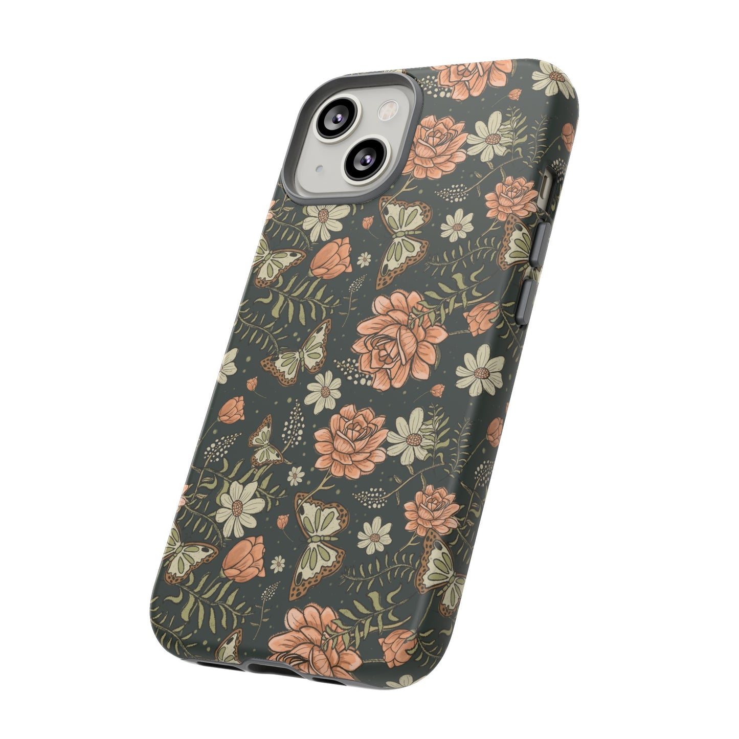 Vintage Rose hand crafted design for phone tough case