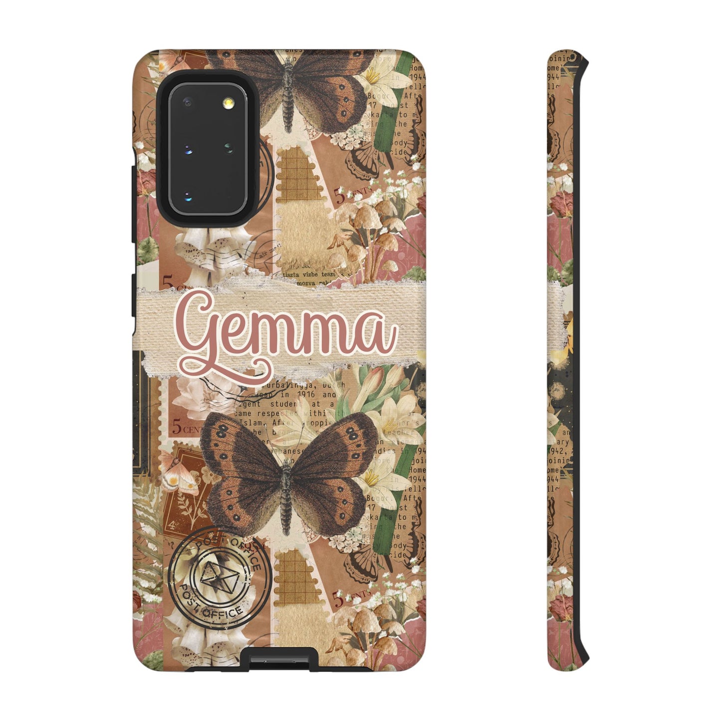 Phone tough case with personalised name or text