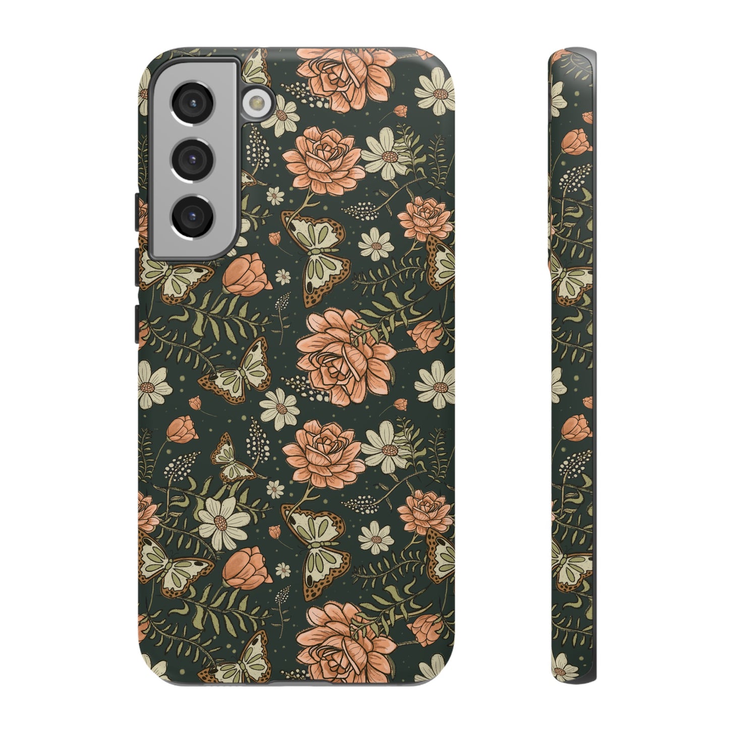 Vintage Rose hand crafted design for phone tough case