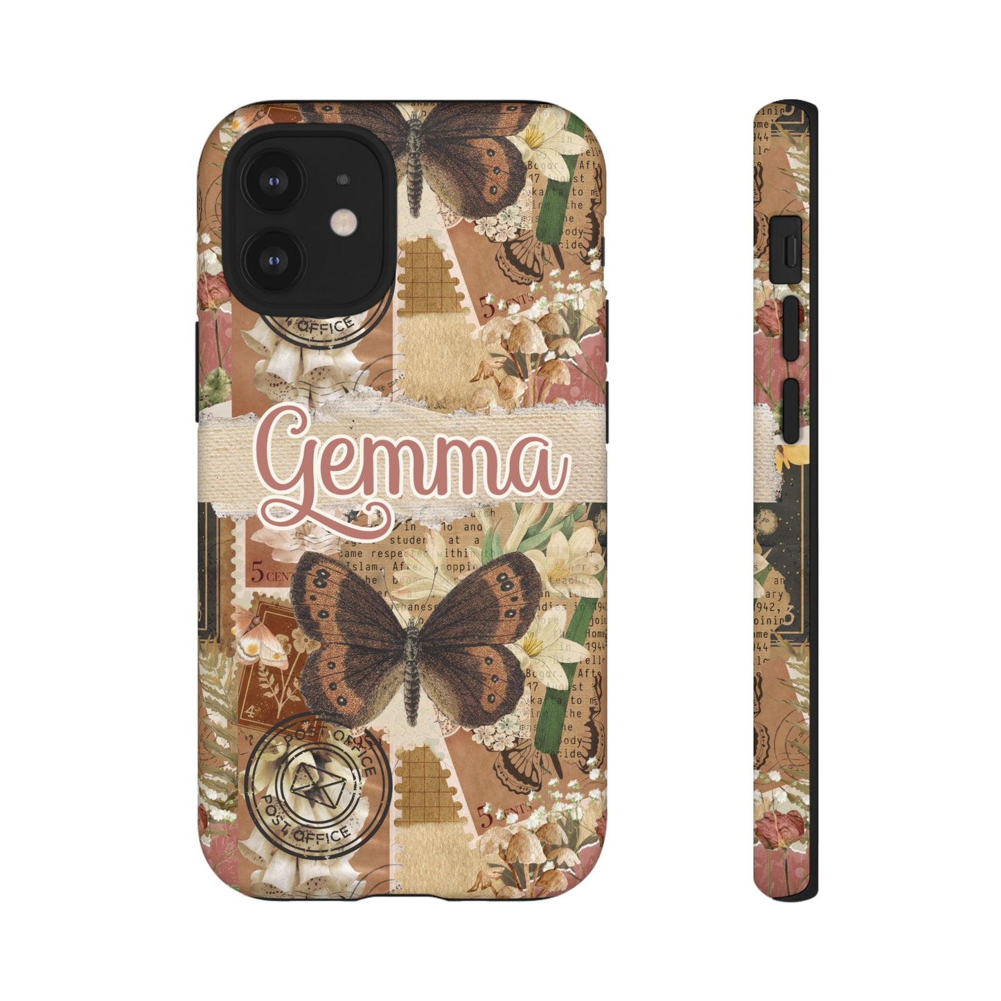 Phone tough case with personalised name or text