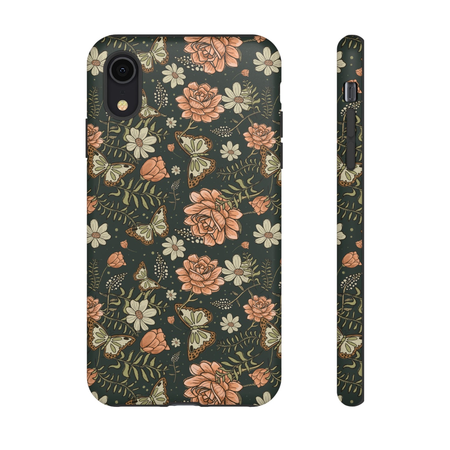 Vintage Rose hand crafted design for phone tough case