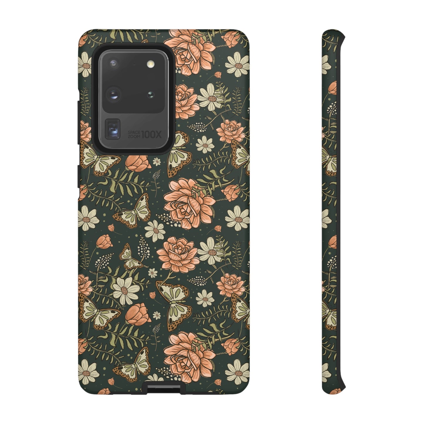 Vintage Rose hand crafted design for phone tough case