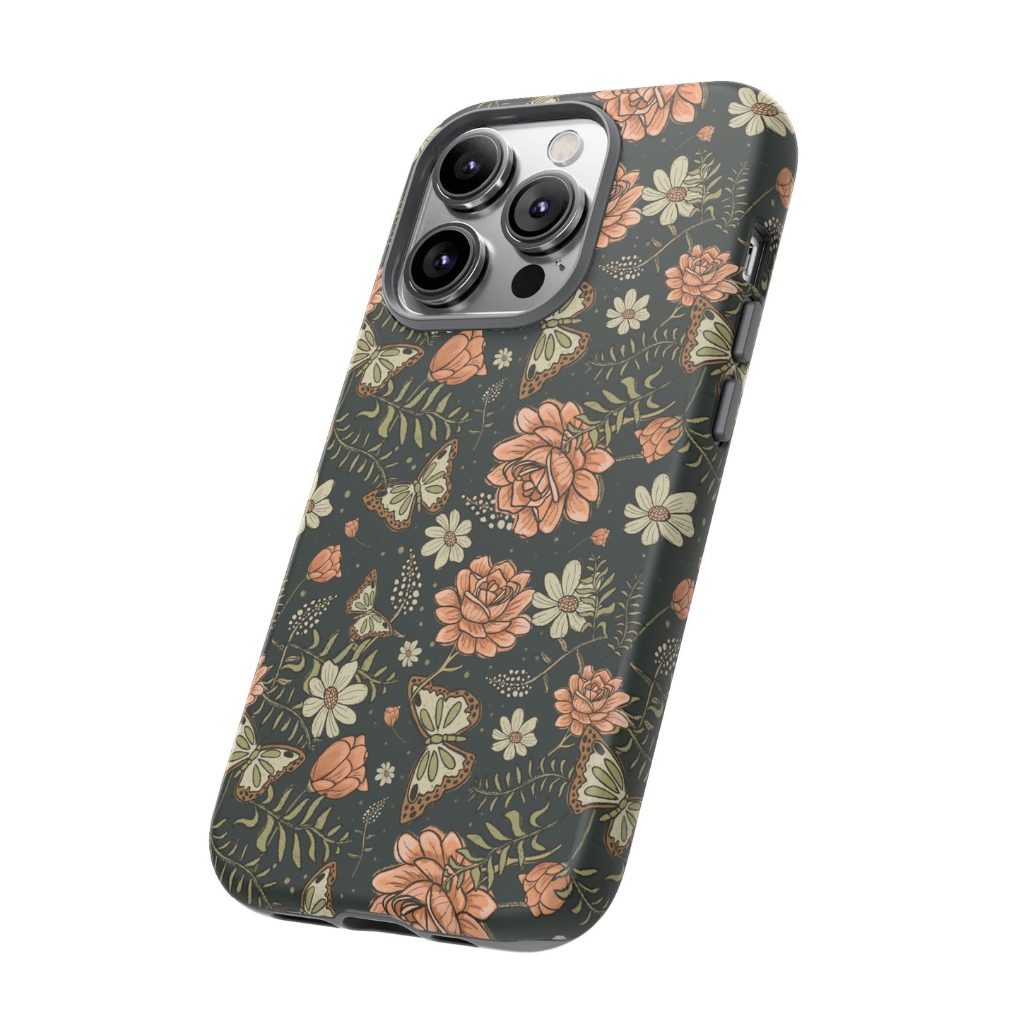 Vintage Rose hand crafted design for phone tough case