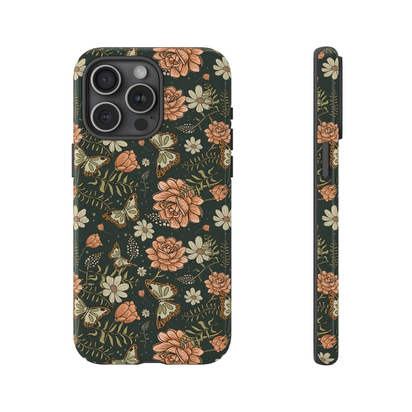 Vintage Rose hand crafted design for phone tough case