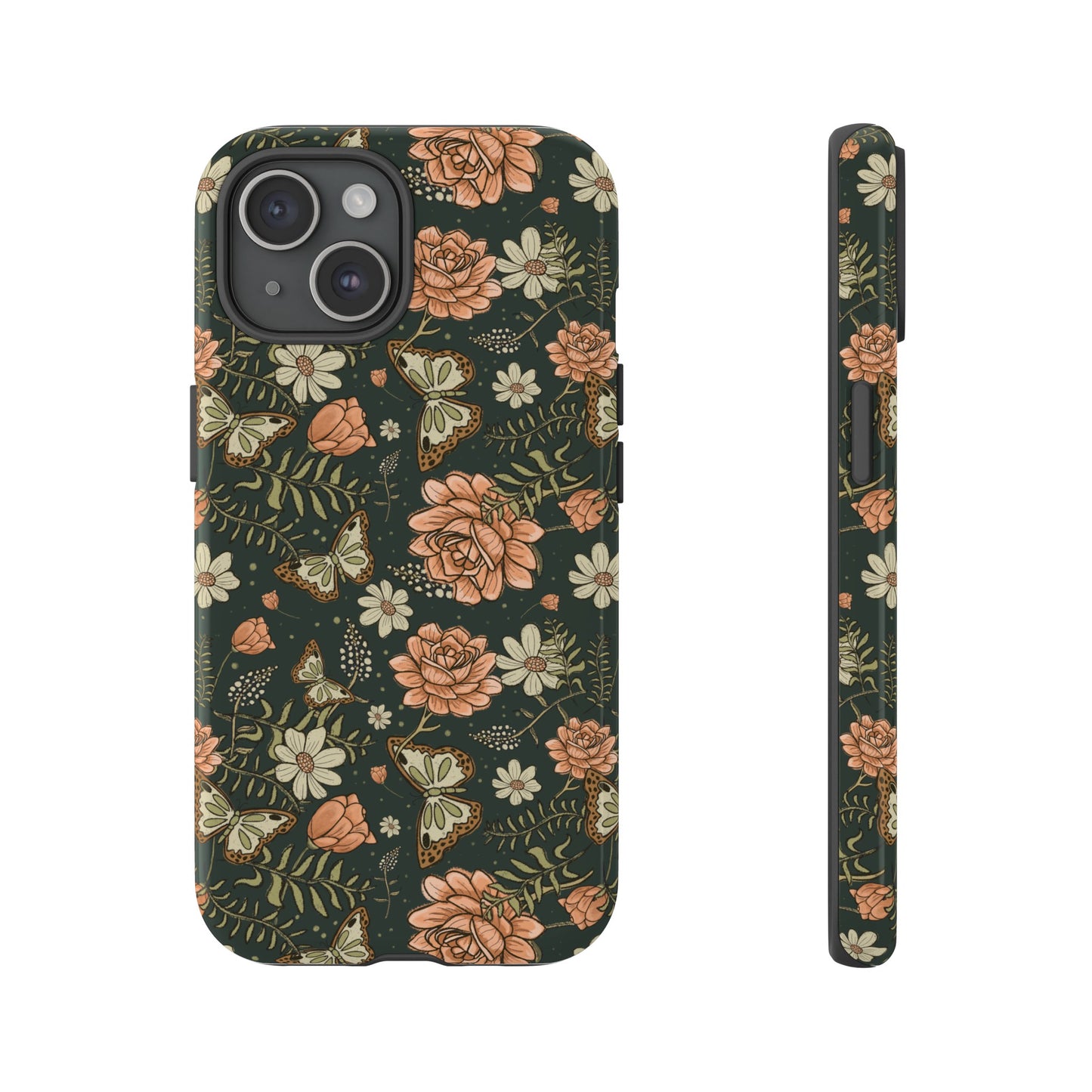 Vintage Rose hand crafted design for phone tough case