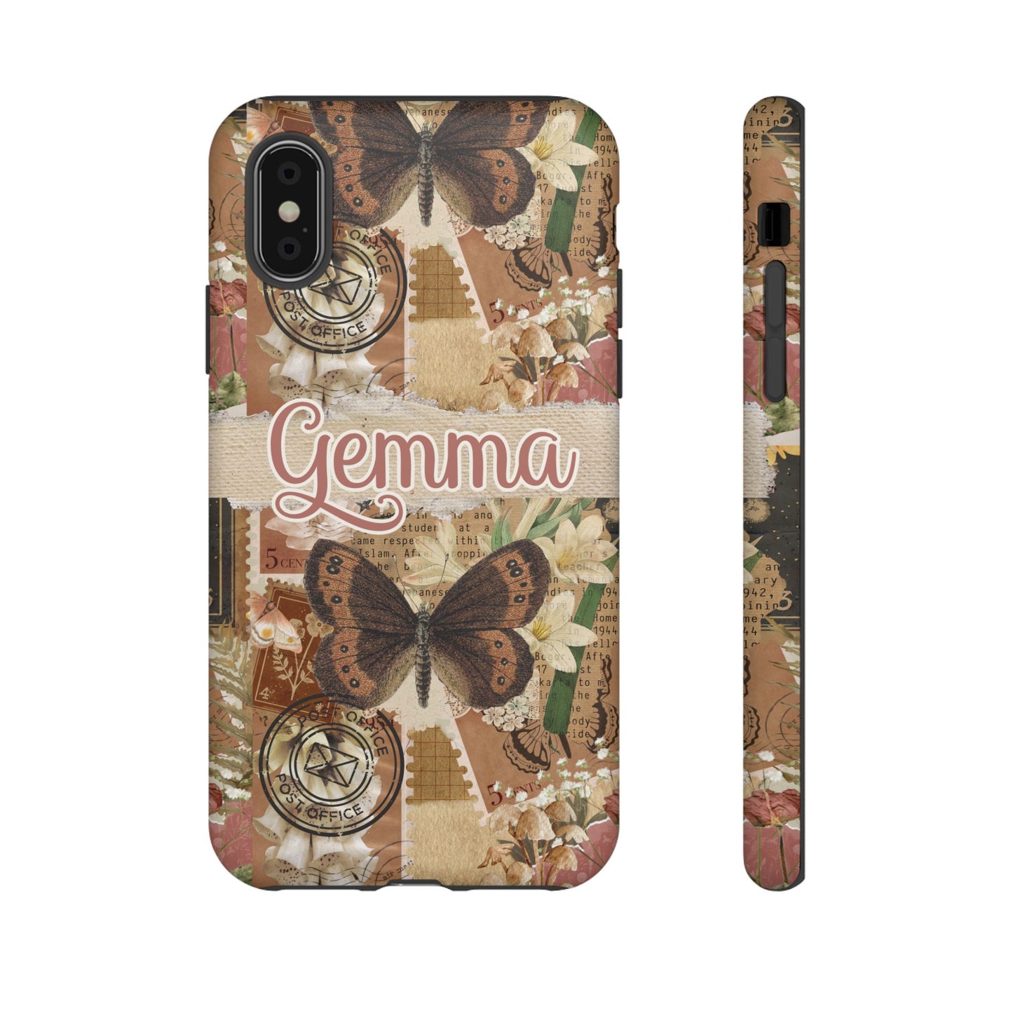 Phone tough case with personalised name or text