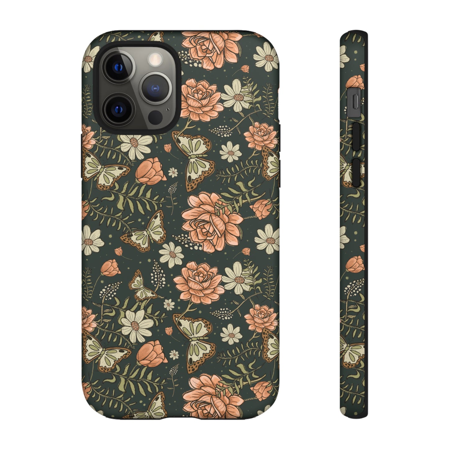 Vintage Rose hand crafted design for phone tough case