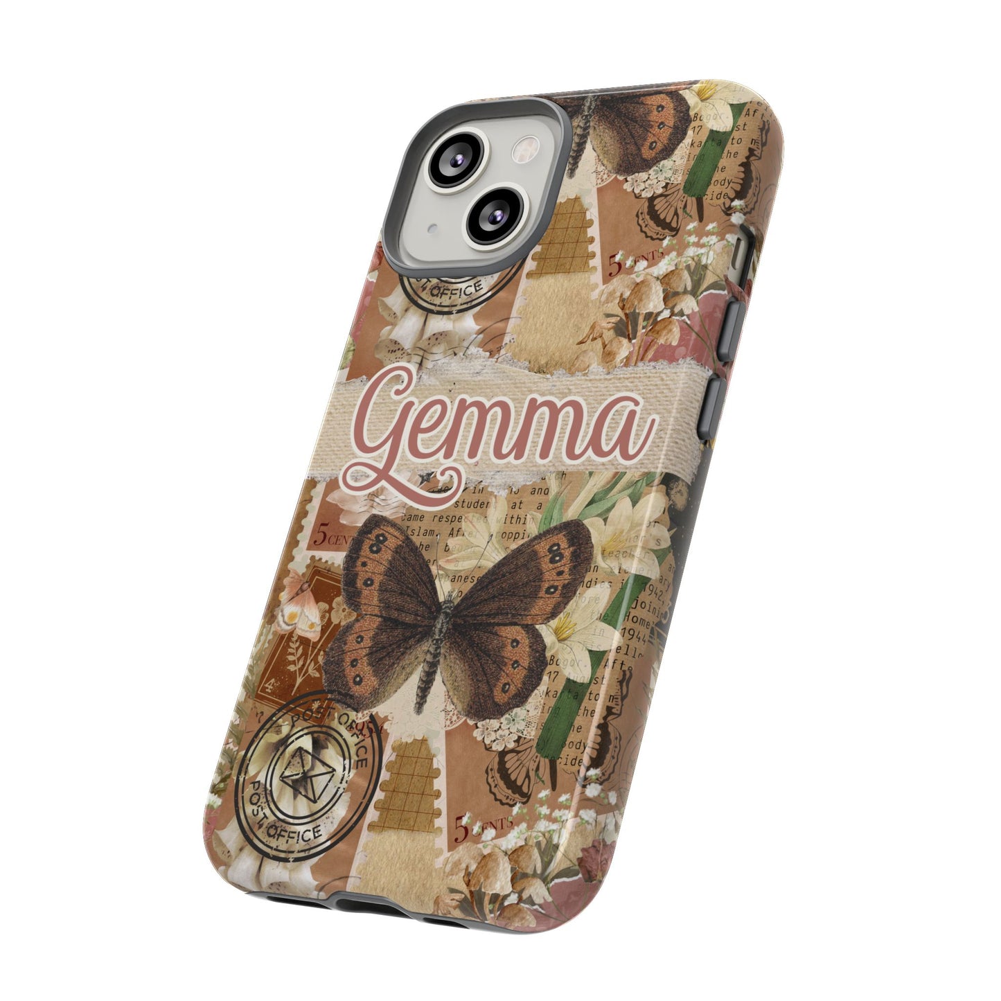 Phone tough case with personalised name or text