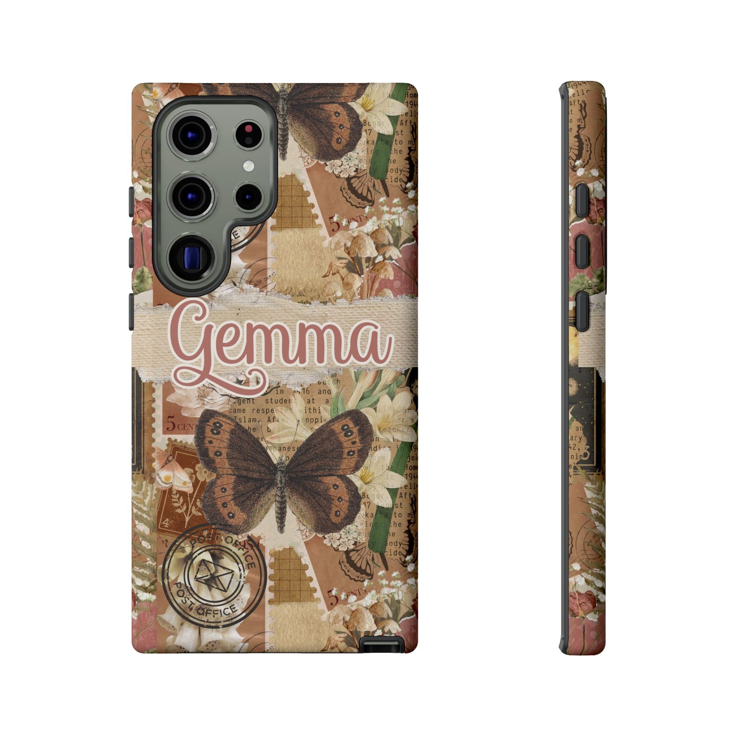 Phone tough case with personalised name or text