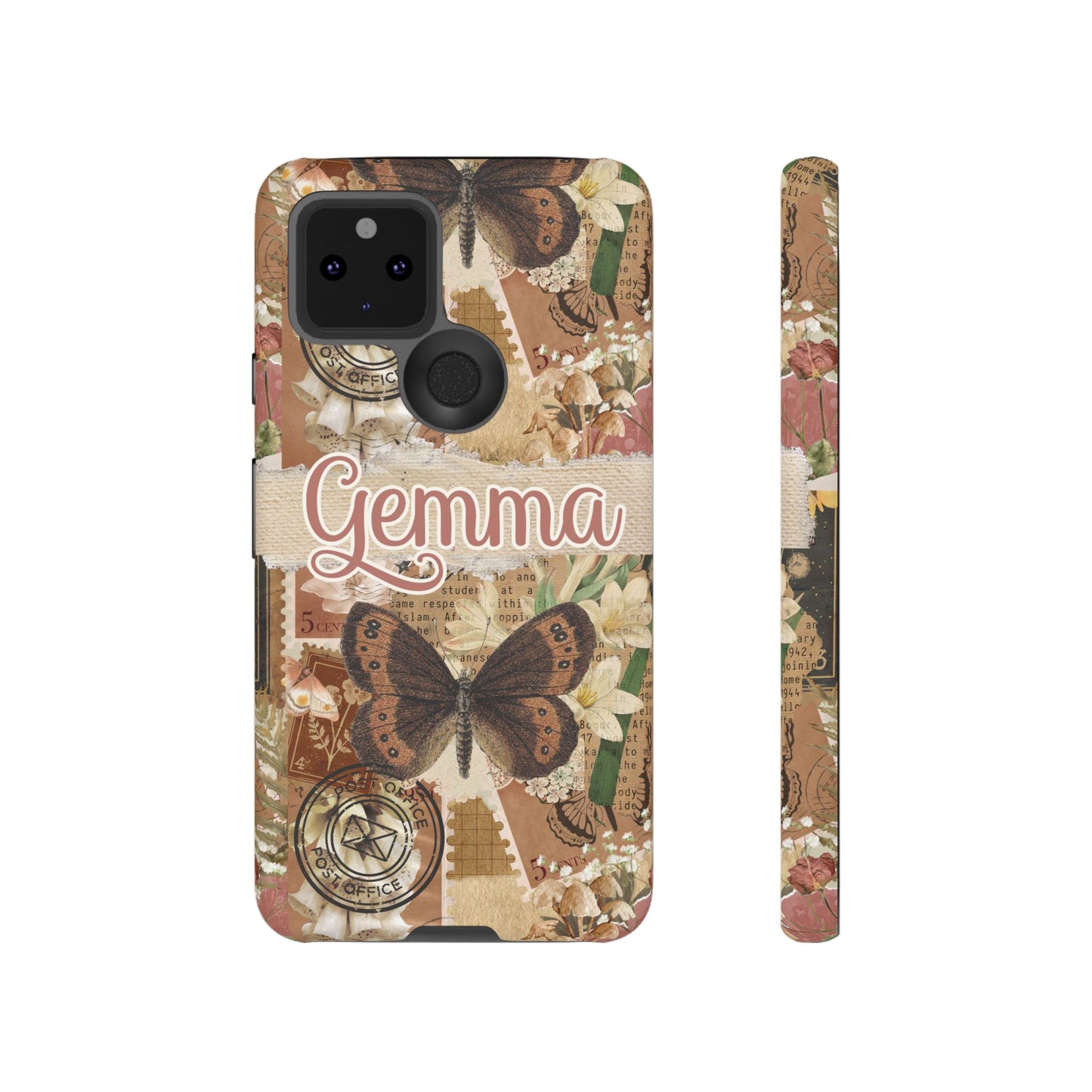 Phone tough case with personalised name or text