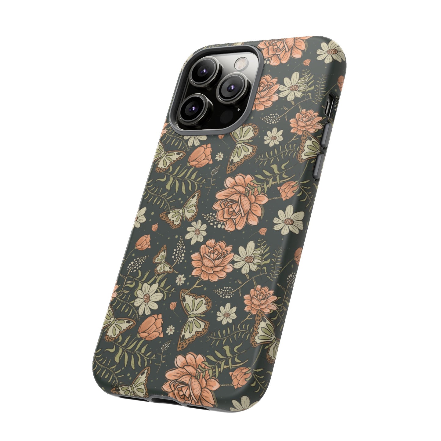 Vintage Rose hand crafted design for phone tough case