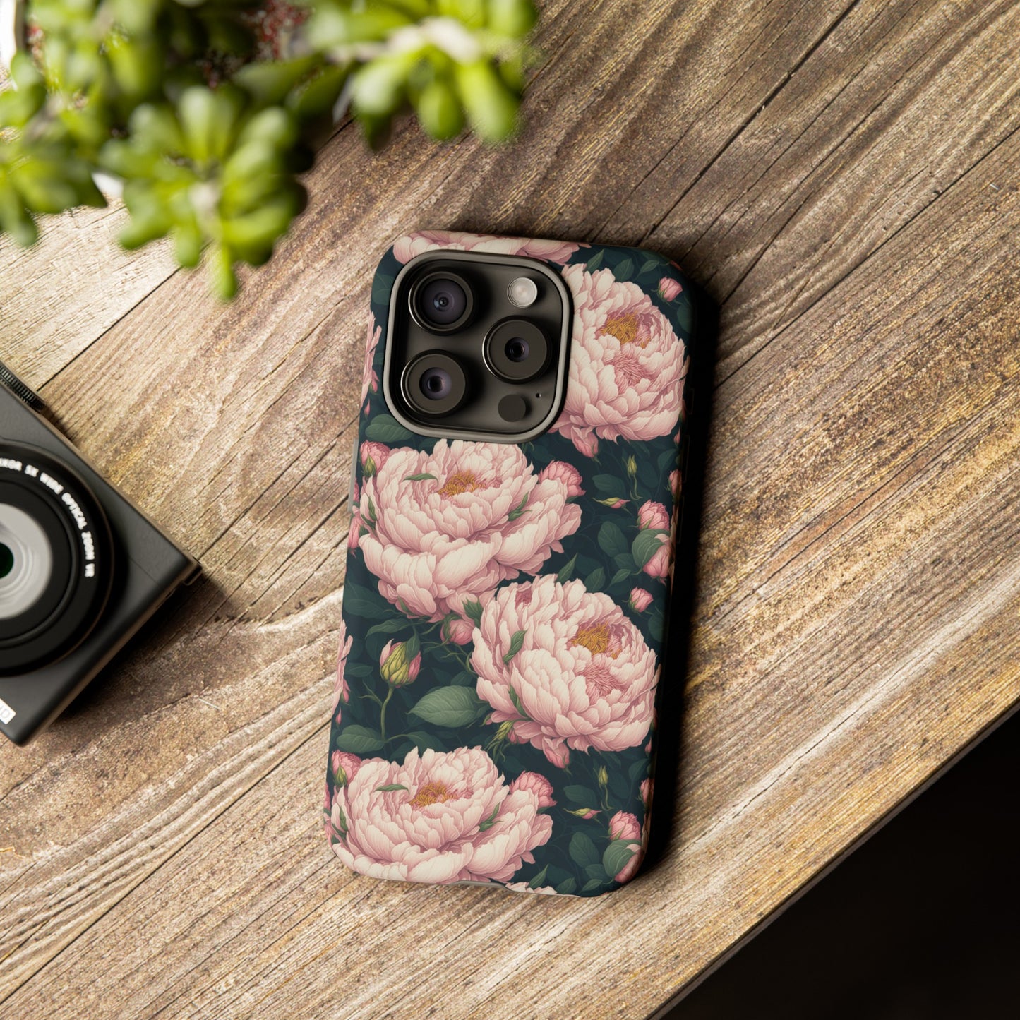 Pink Peony Phone Tough Case