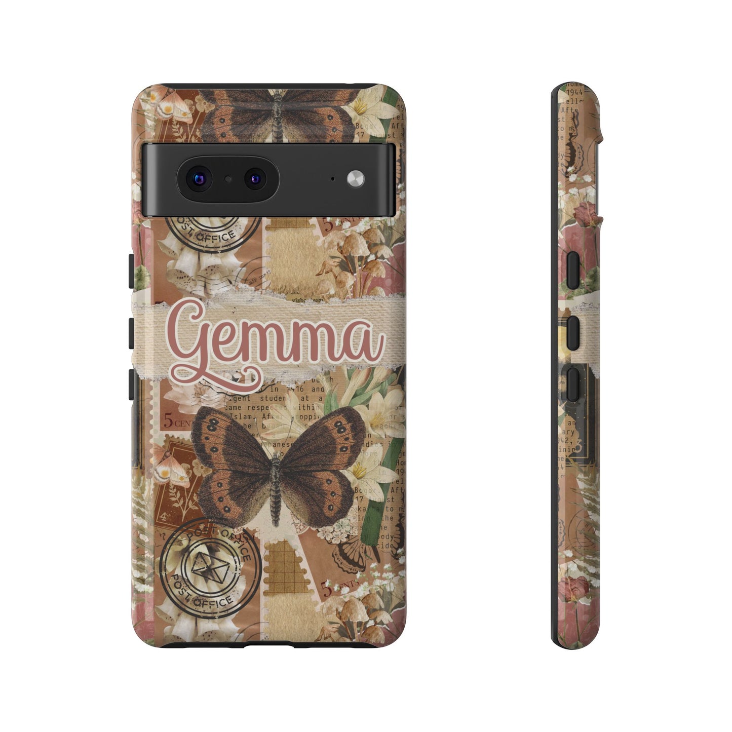 Phone tough case with personalised name or text