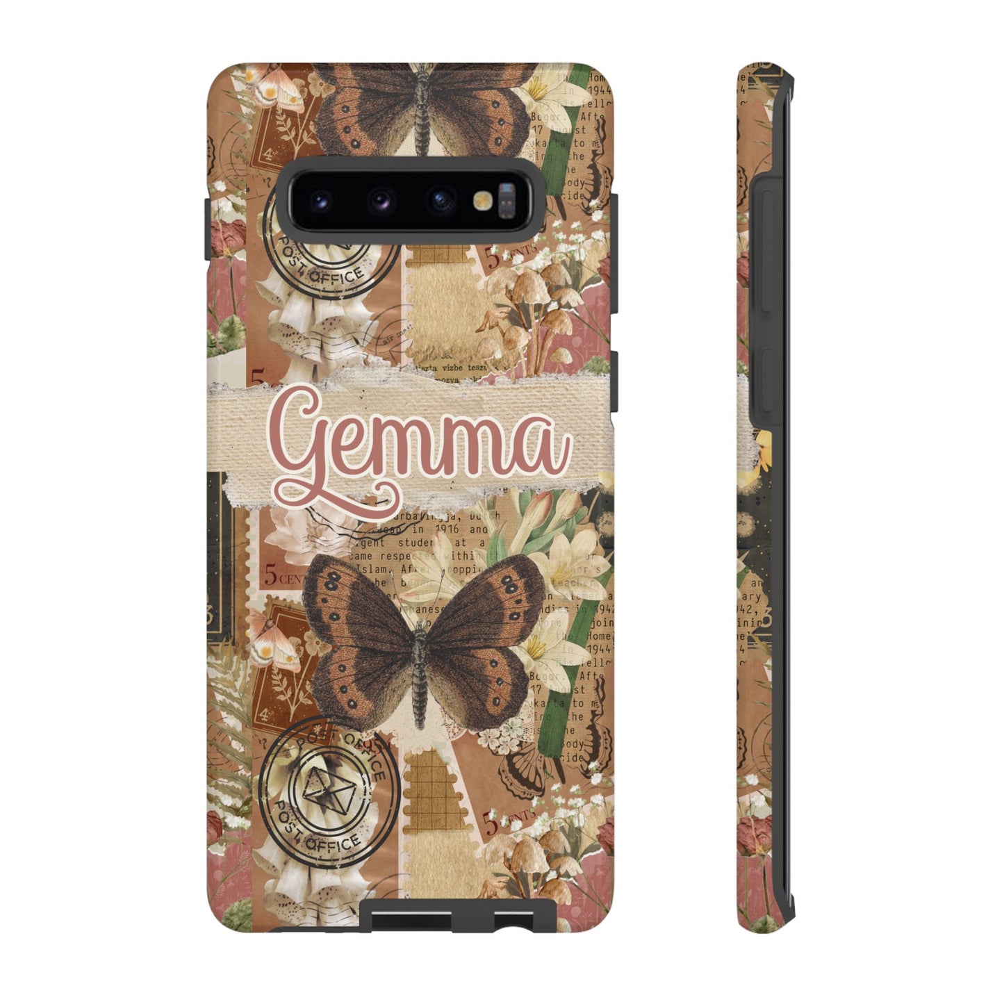 Phone tough case with personalised name or text