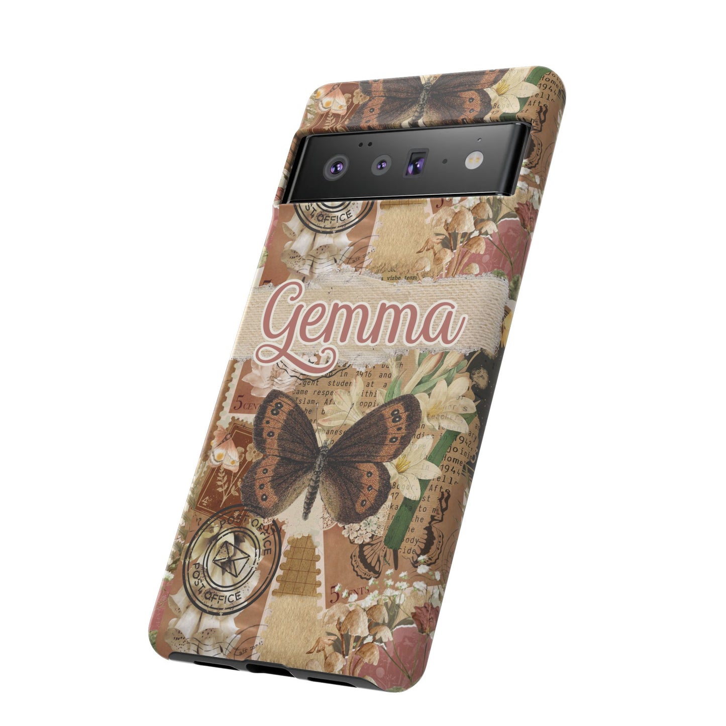 Phone tough case with personalised name or text