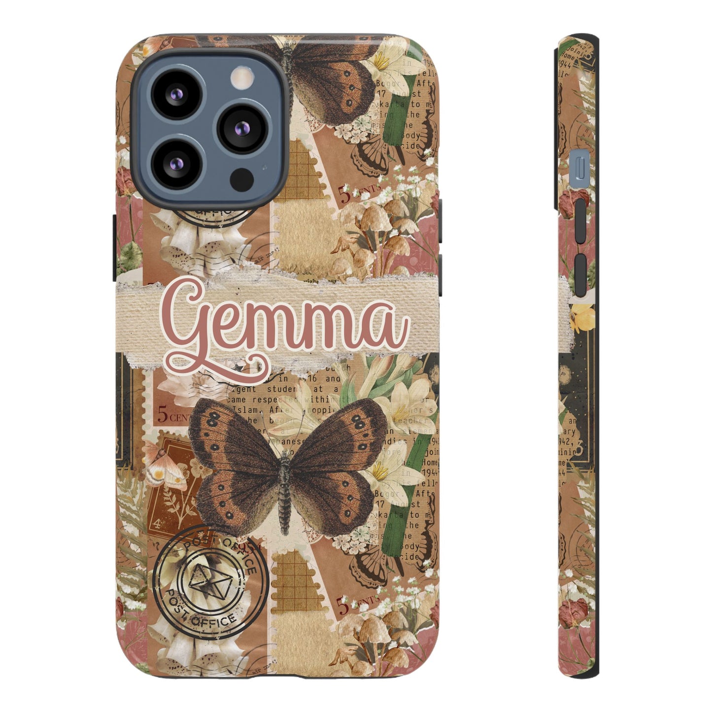 Phone tough case with personalised name or text