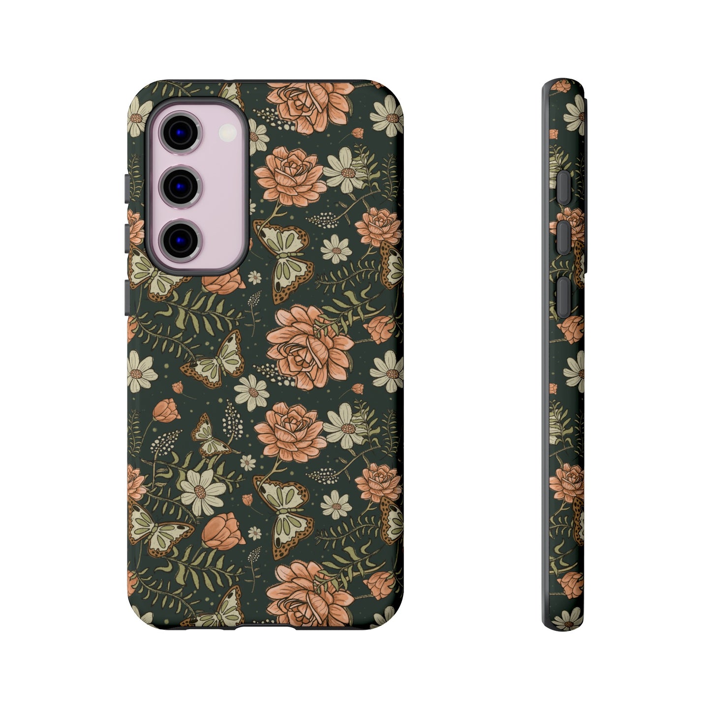 Vintage Rose hand crafted design for phone tough case