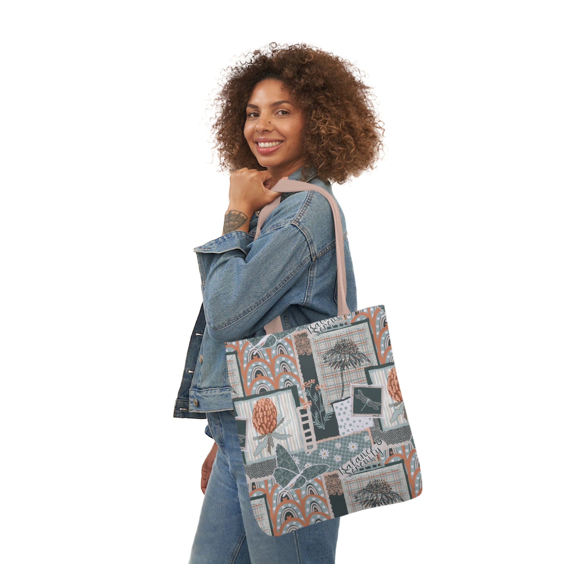 Canvas Tote Bag - Hand drawn artwork - Solei Designs