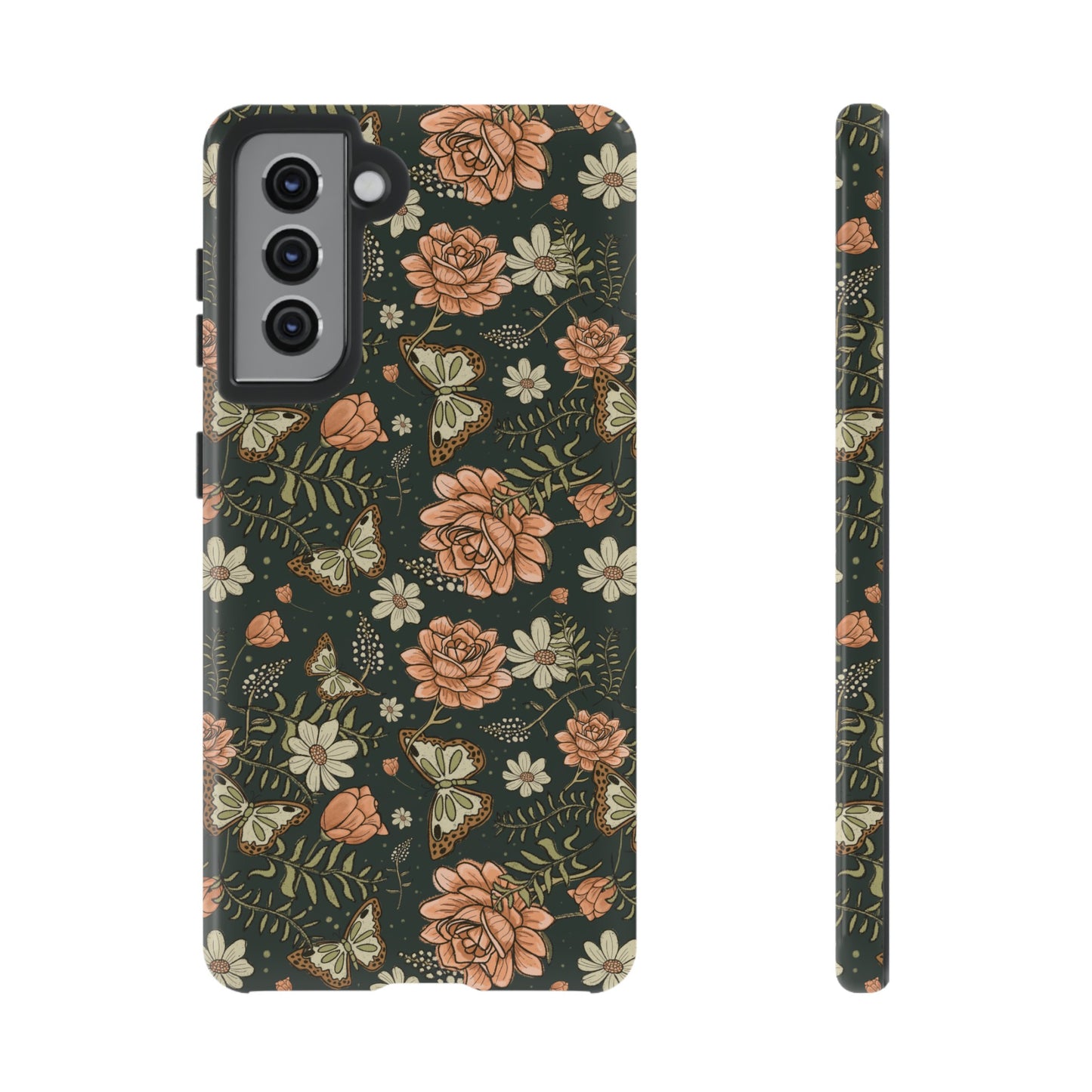 Vintage Rose hand crafted design for phone tough case