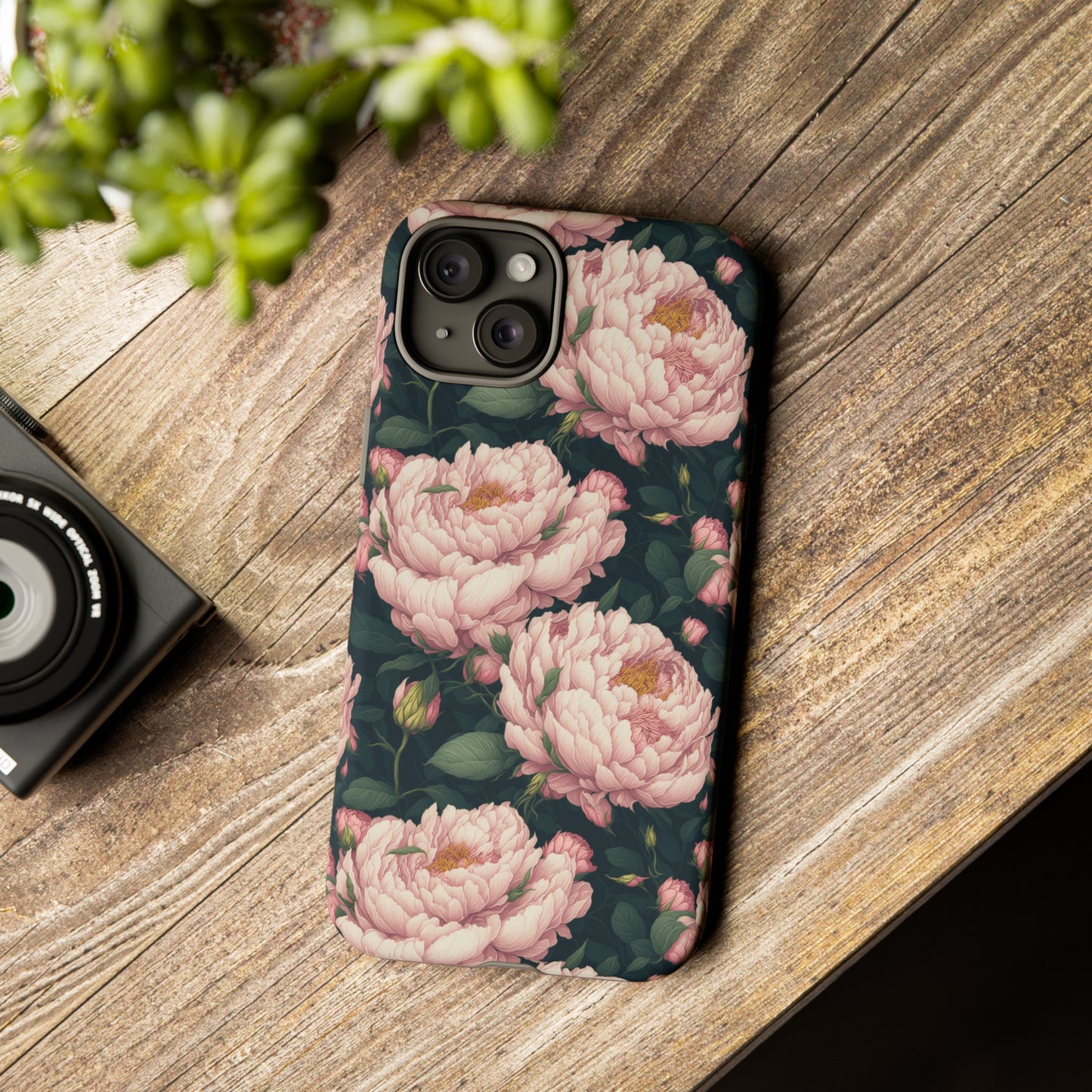 Pink Peony Phone Tough Case