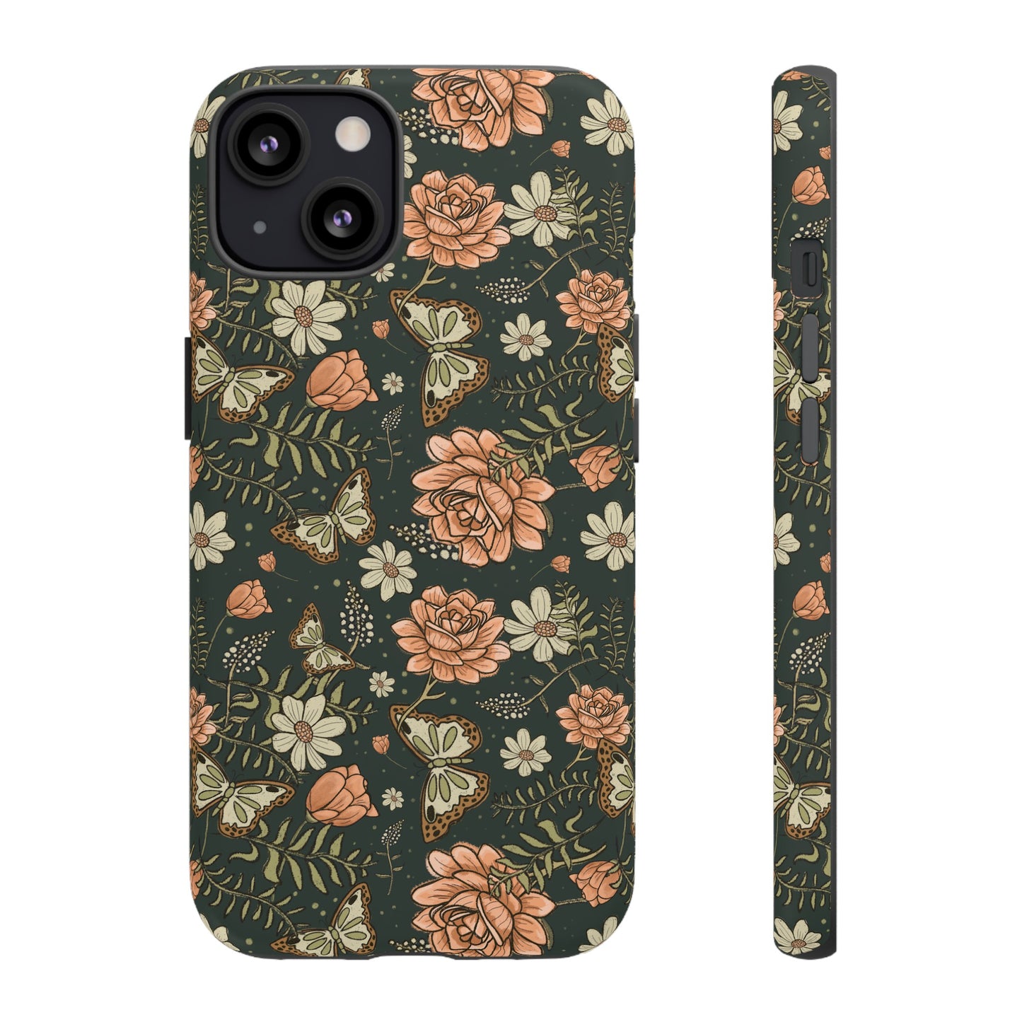 Vintage Rose hand crafted design for phone tough case