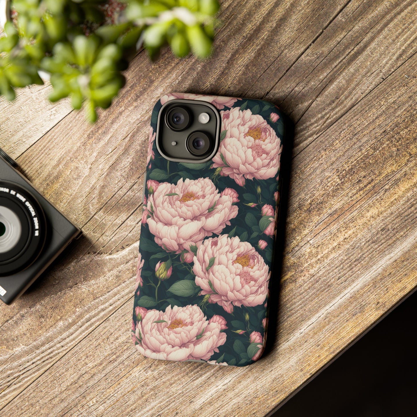 Pink Peony Phone Tough Case