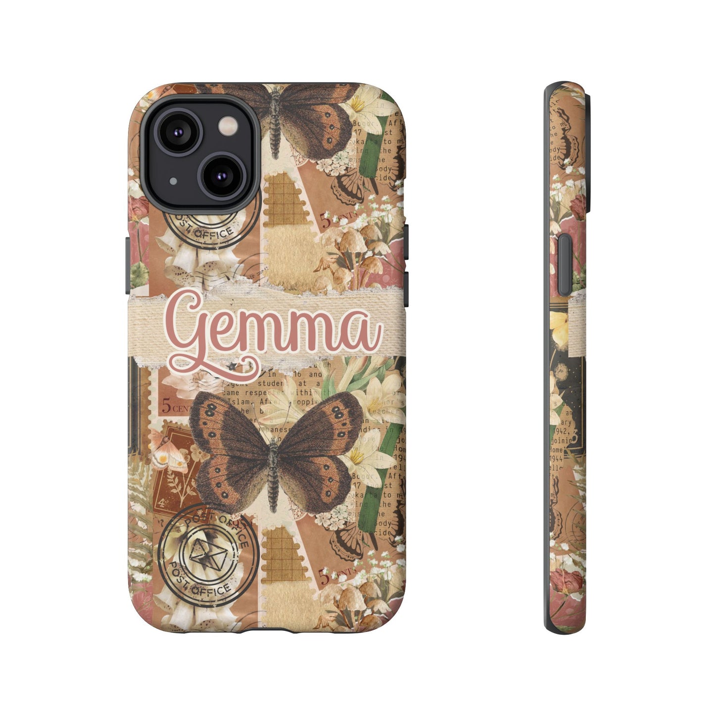 Phone tough case with personalised name or text