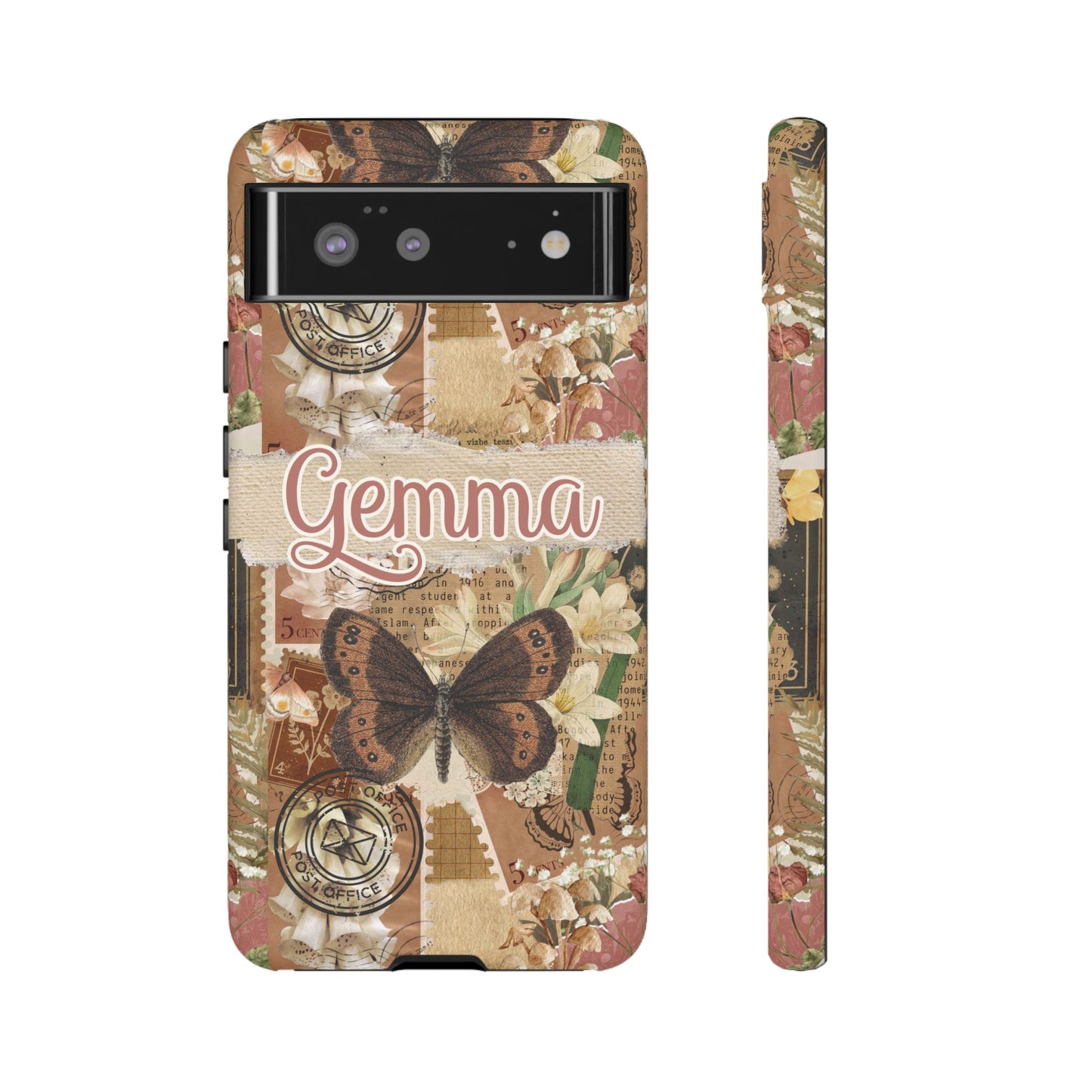 Phone tough case with personalised name or text