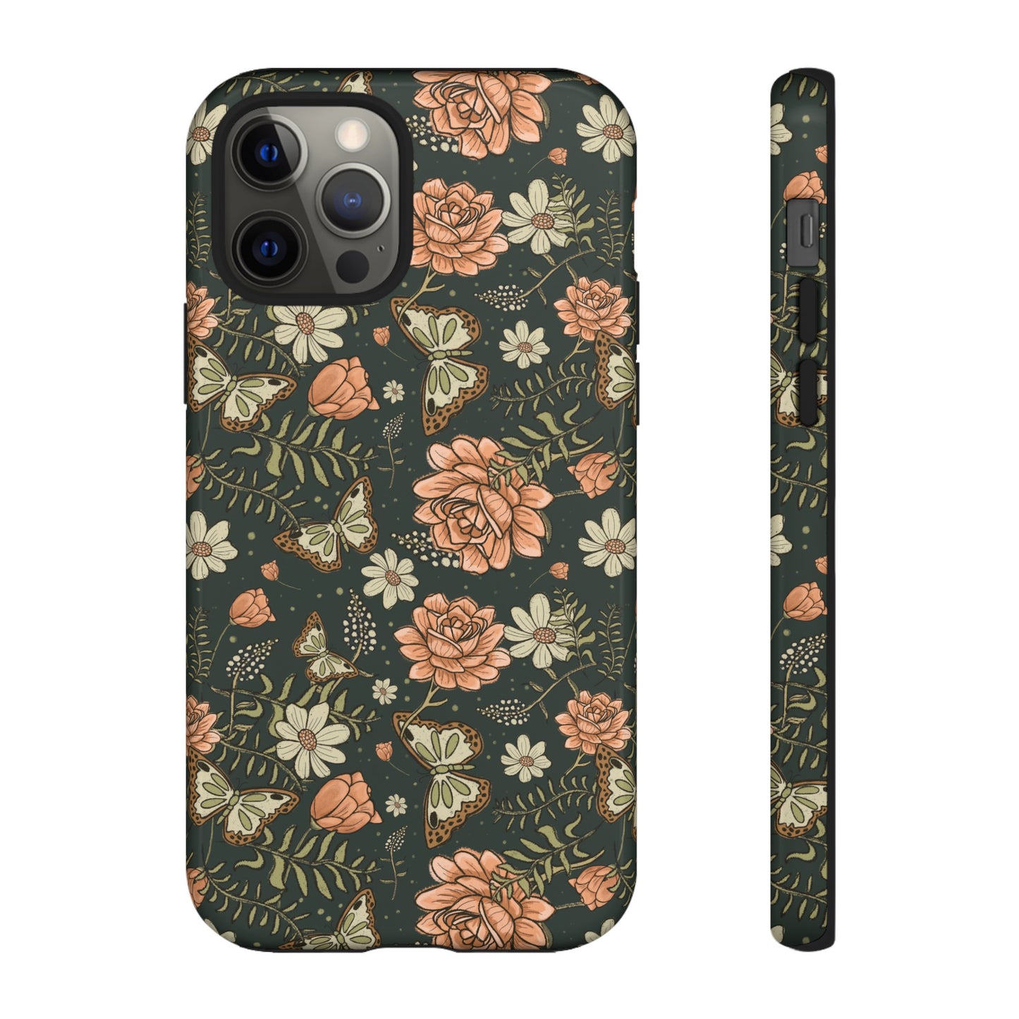 Vintage Rose hand crafted design for phone tough case