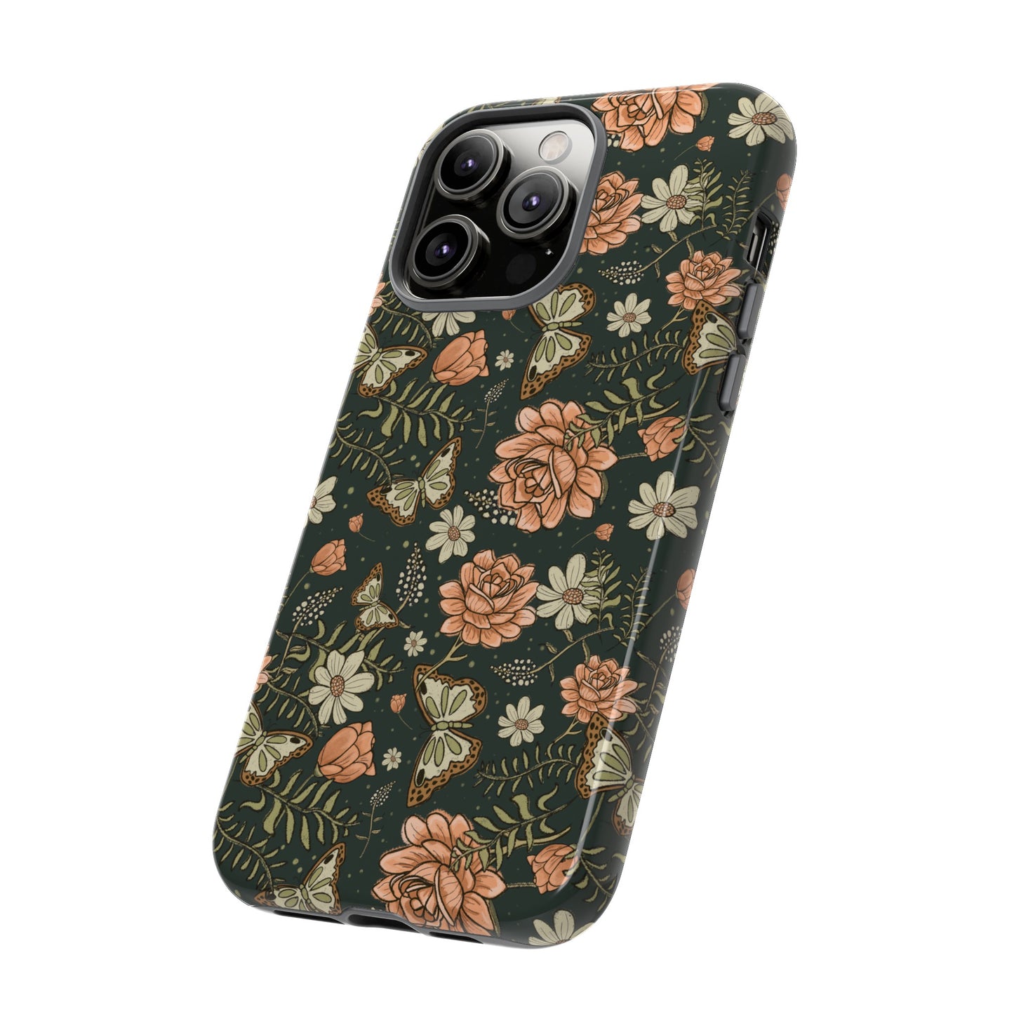 Vintage Rose hand crafted design for phone tough case