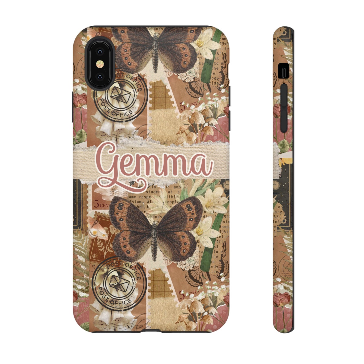 Phone tough case with personalised name or text