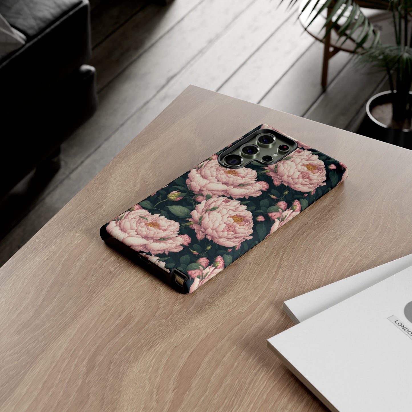 Pink Peony Phone Tough Case