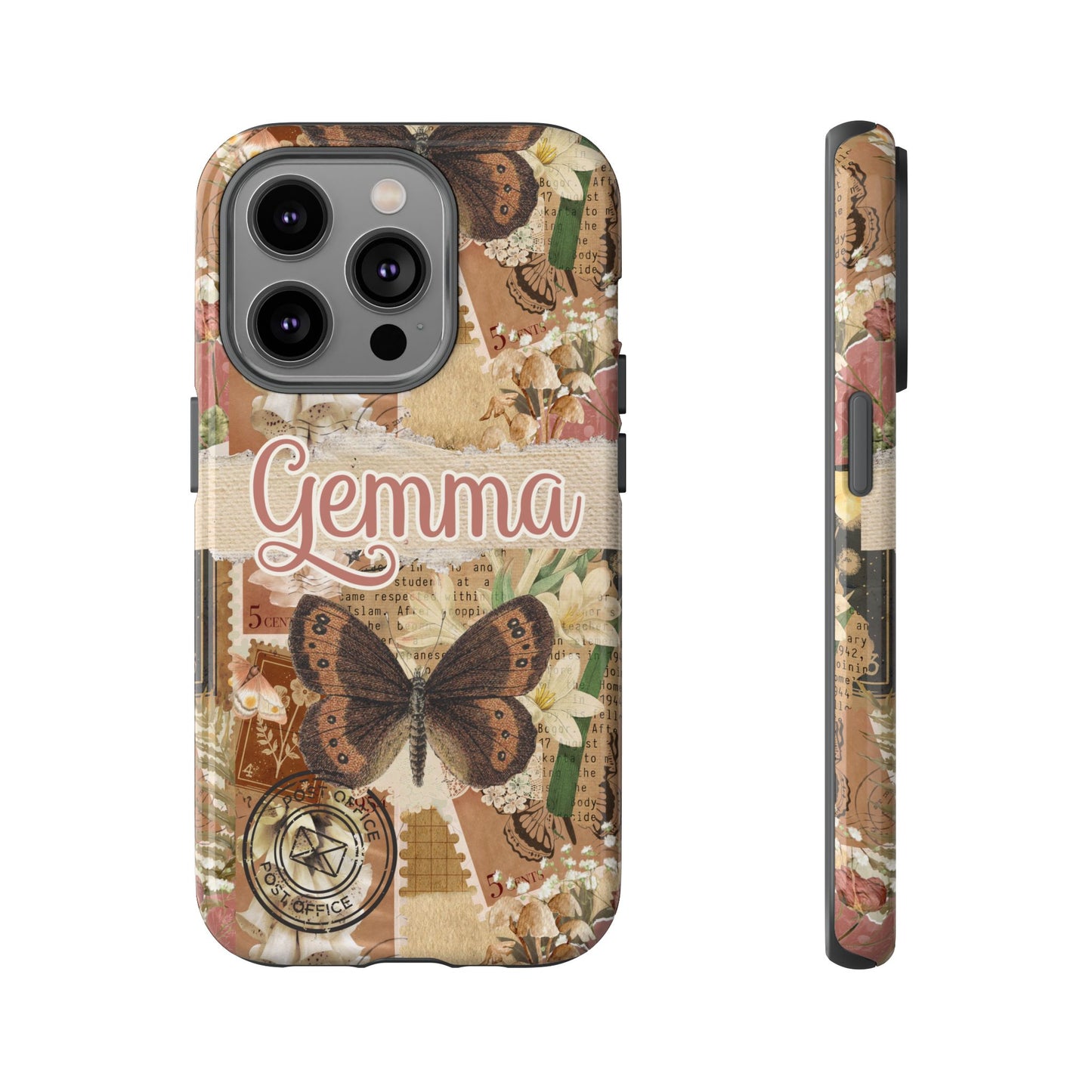 Phone tough case with personalised name or text