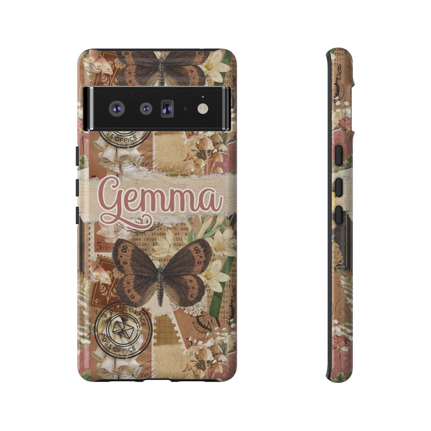 Phone tough case with personalised name or text