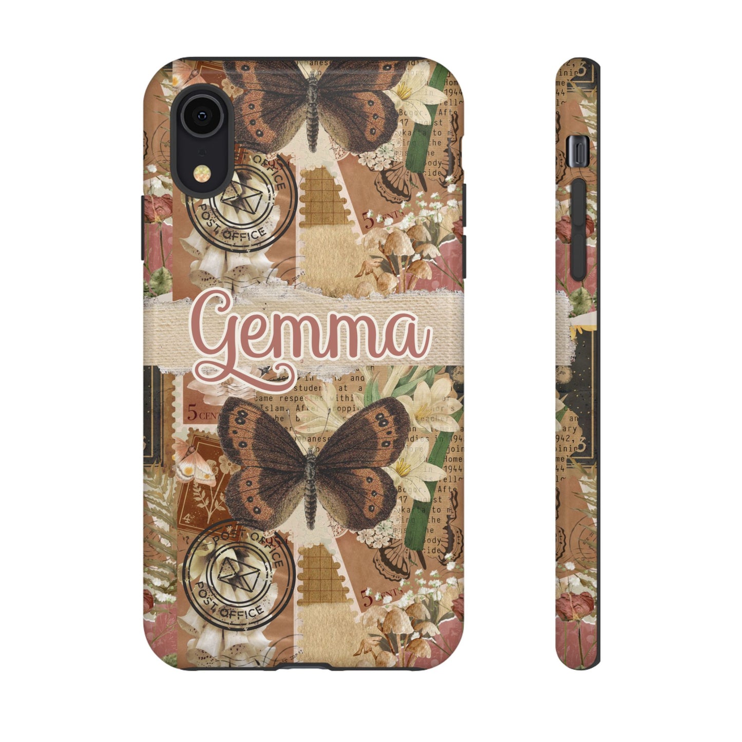 Phone tough case with personalised name or text