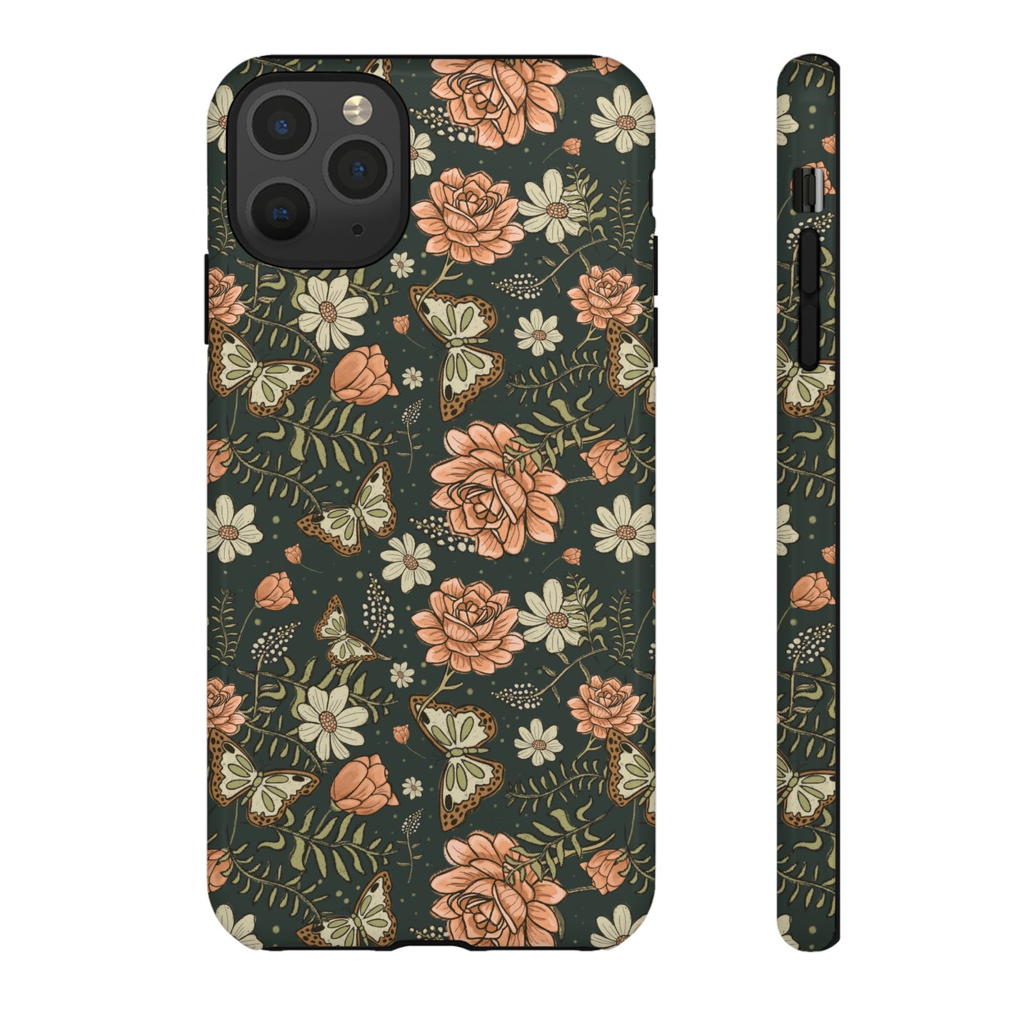 Vintage Rose hand crafted design for phone tough case