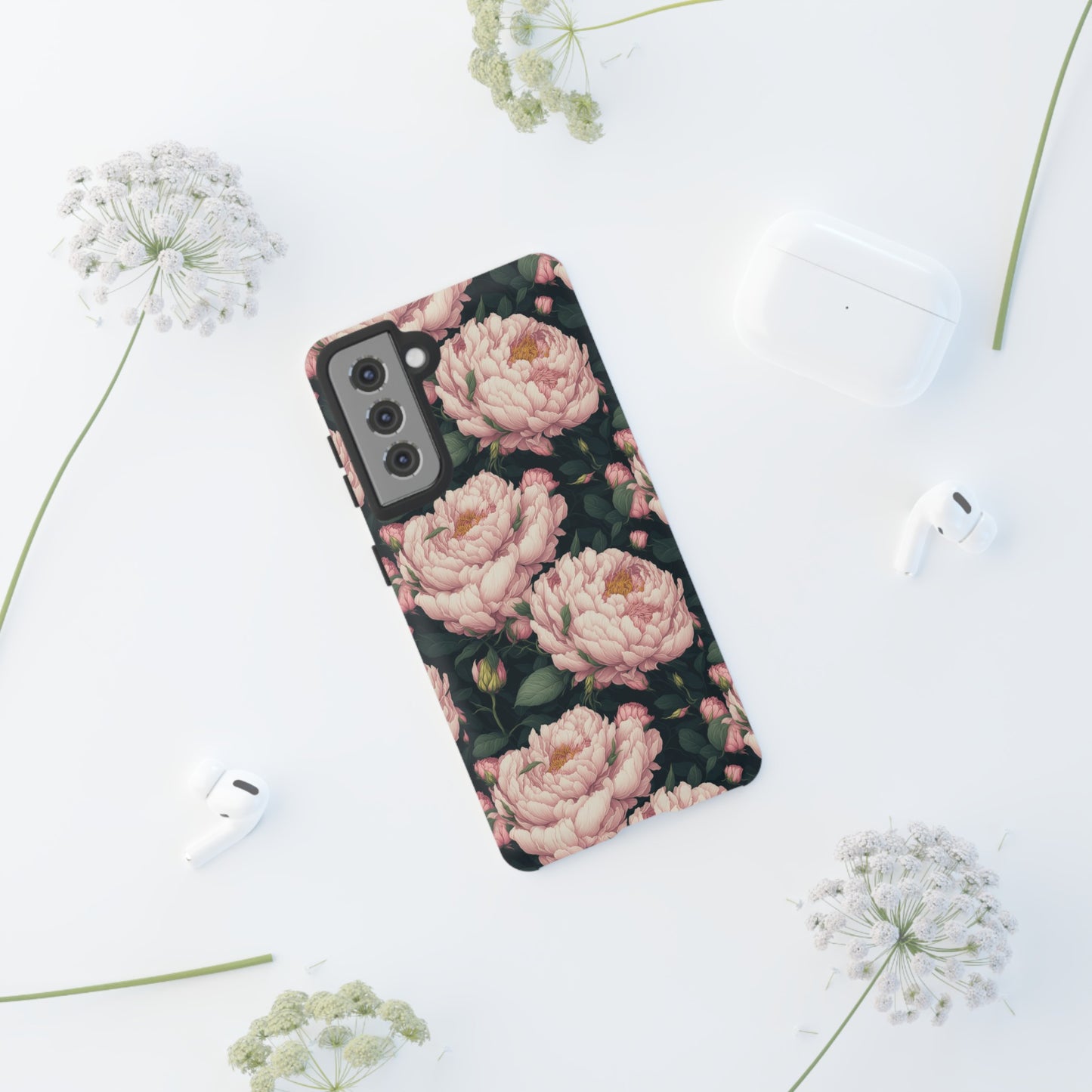 Pink Peony Phone Tough Case