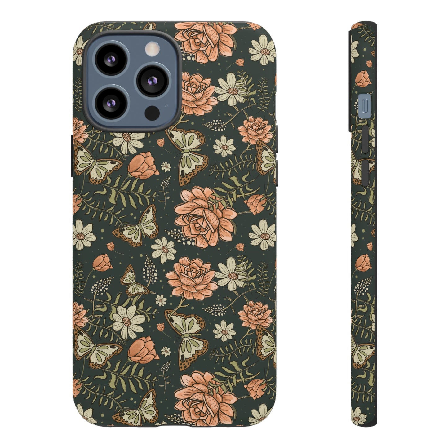 Vintage Rose hand crafted design for phone tough case