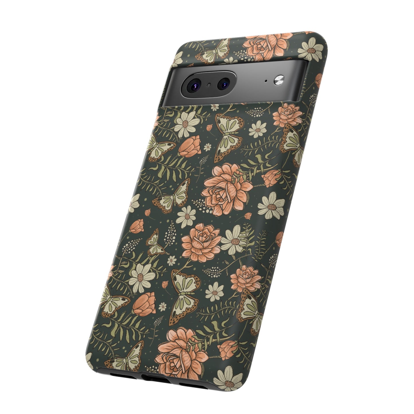 Vintage Rose hand crafted design for phone tough case