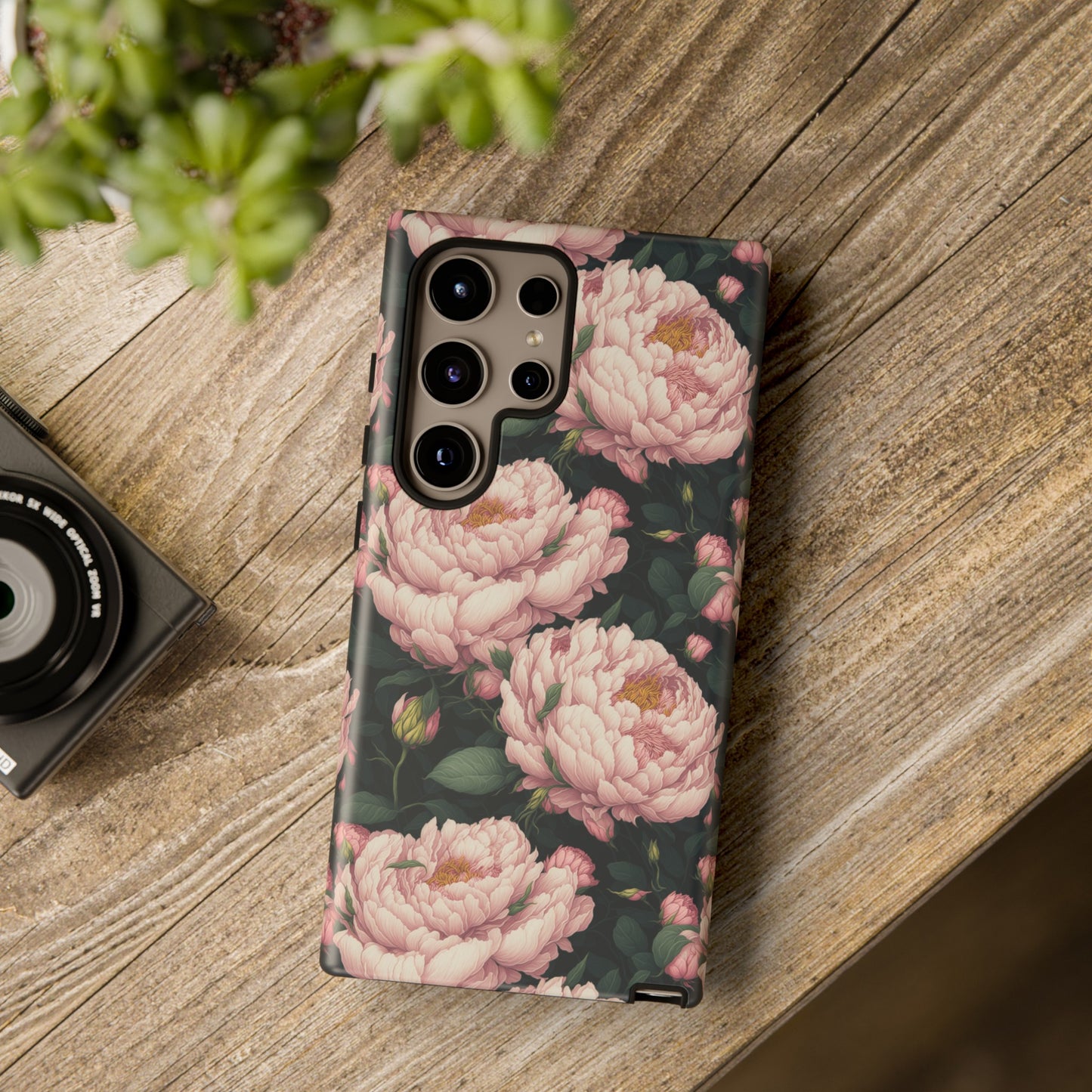 Pink Peony Phone Tough Case