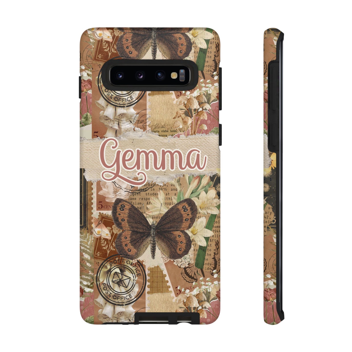 Phone tough case with personalised name or text