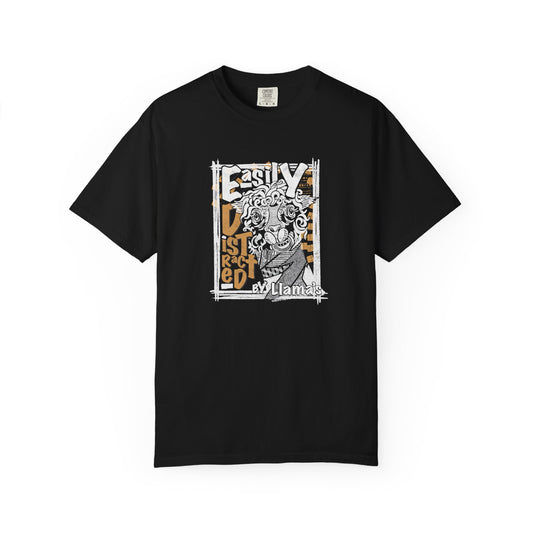 Easily Distracted by Llama's - C1717 Custom Graphic Soft style T Shirt