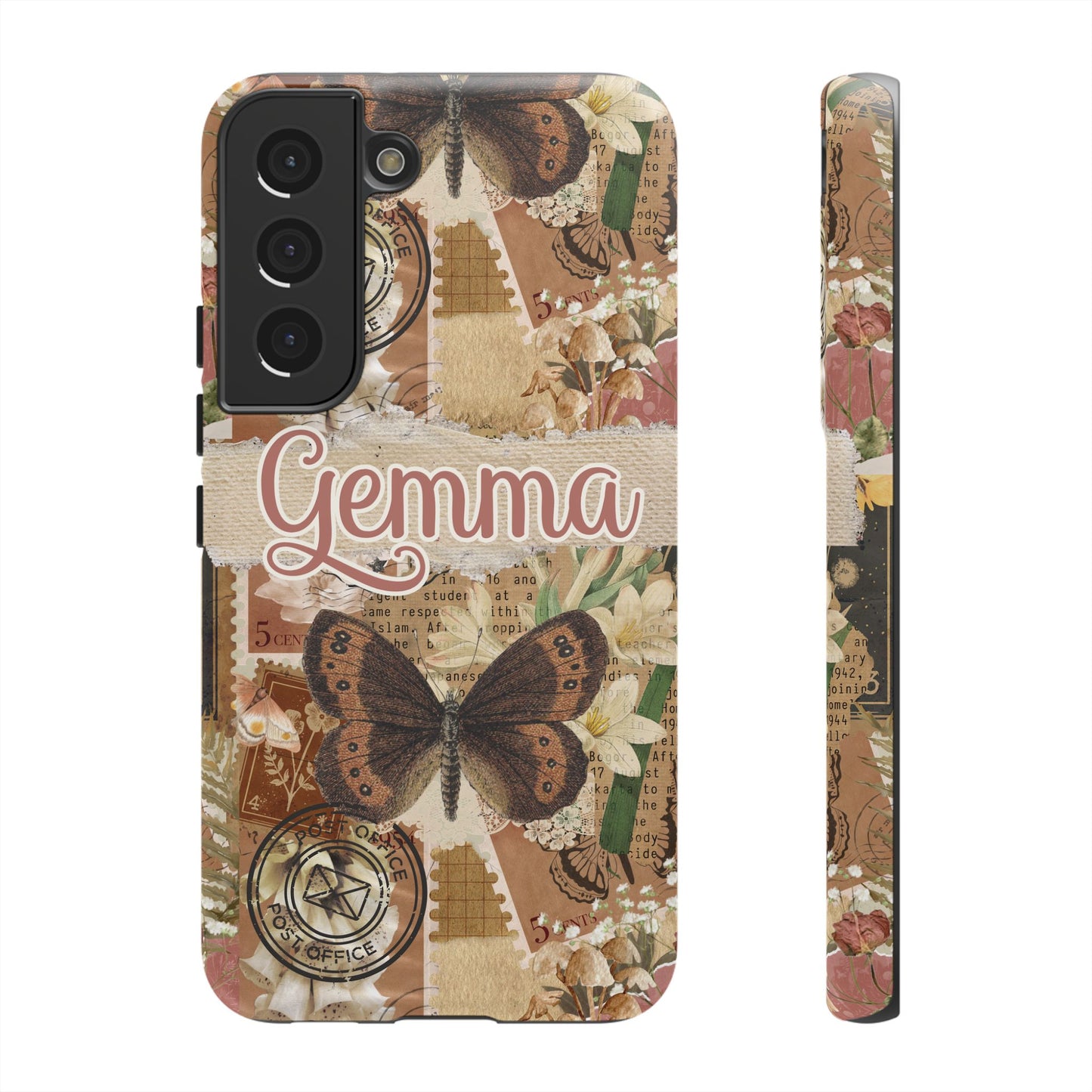 Phone tough case with personalised name or text