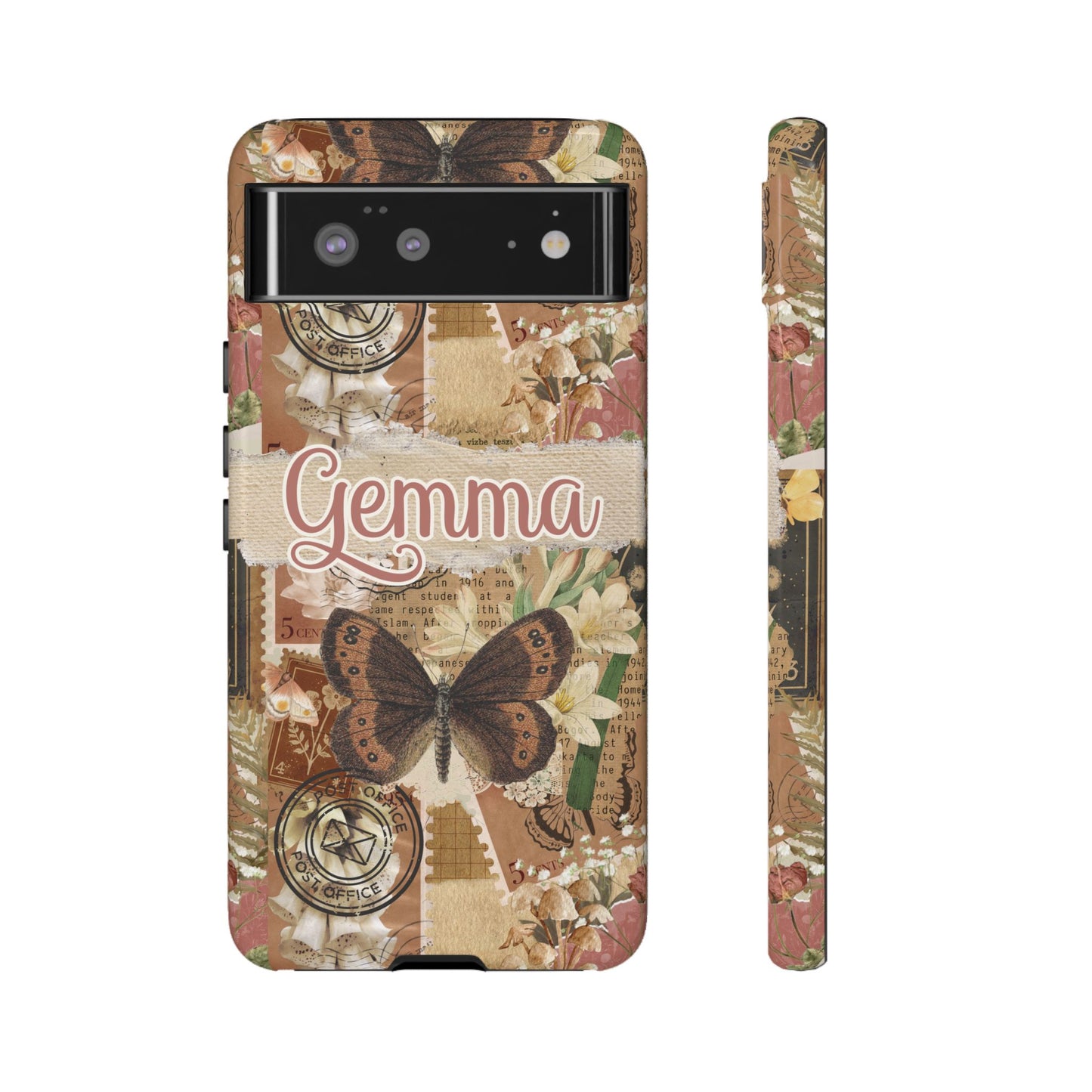 Phone tough case with personalised name or text