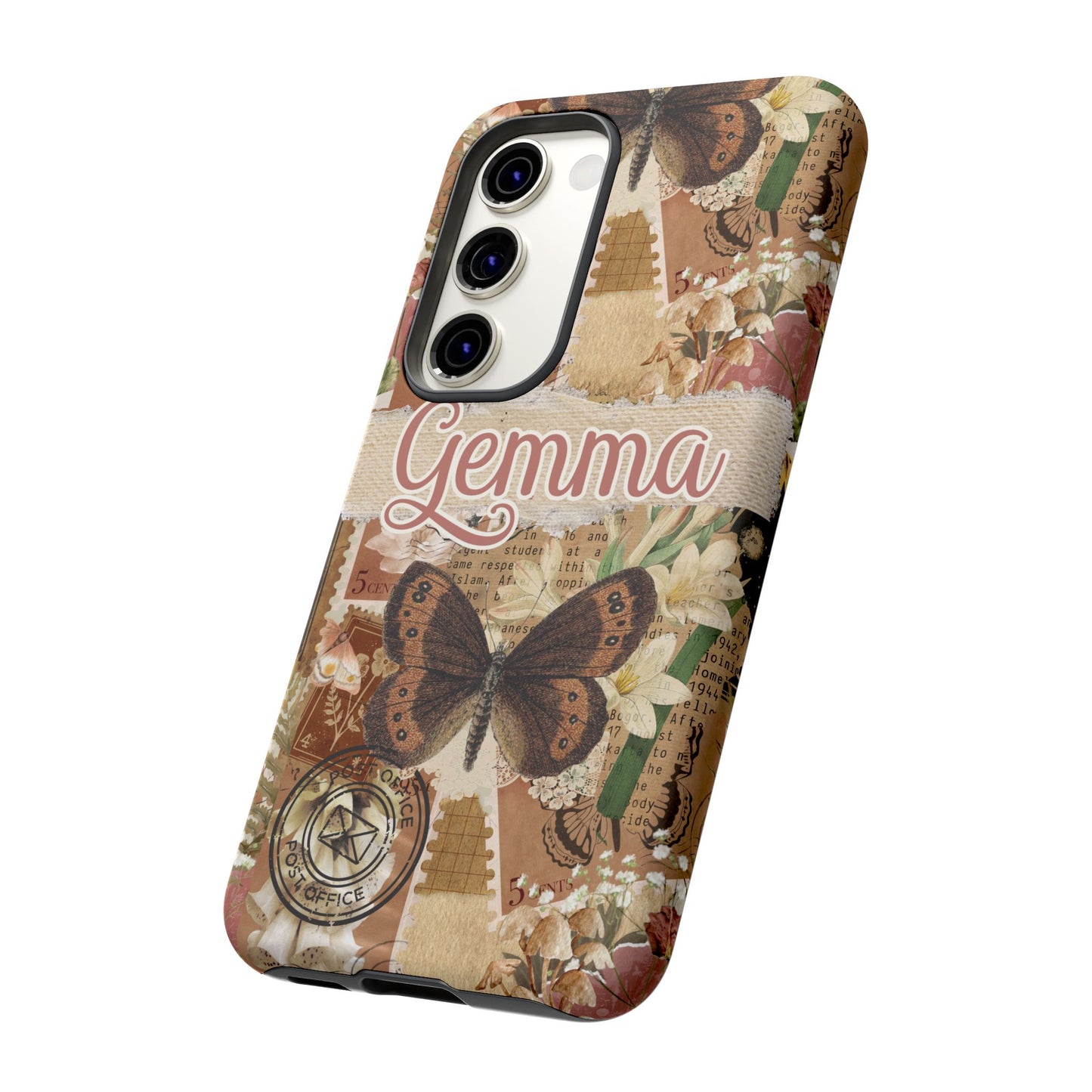 Phone tough case with personalised name or text